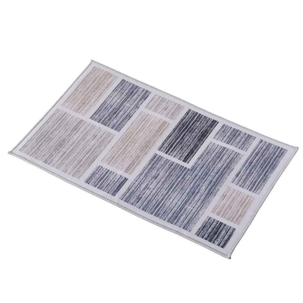 Floor Rugs: Artiss Floor Rug 50X80cm Doormat Soft Velvet Non-Slip Bath Mat Small Modern