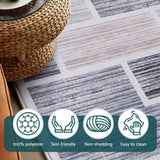 98765-Artiss Floor Rug 50X80cm Doormat Soft Velvet Non-Slip Bath Mat Small Modern