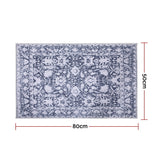 98765-Artiss Floor Rug 50X80cm Doormat Soft Velvet Non-Slip Bath Mat Small Rug Modern
