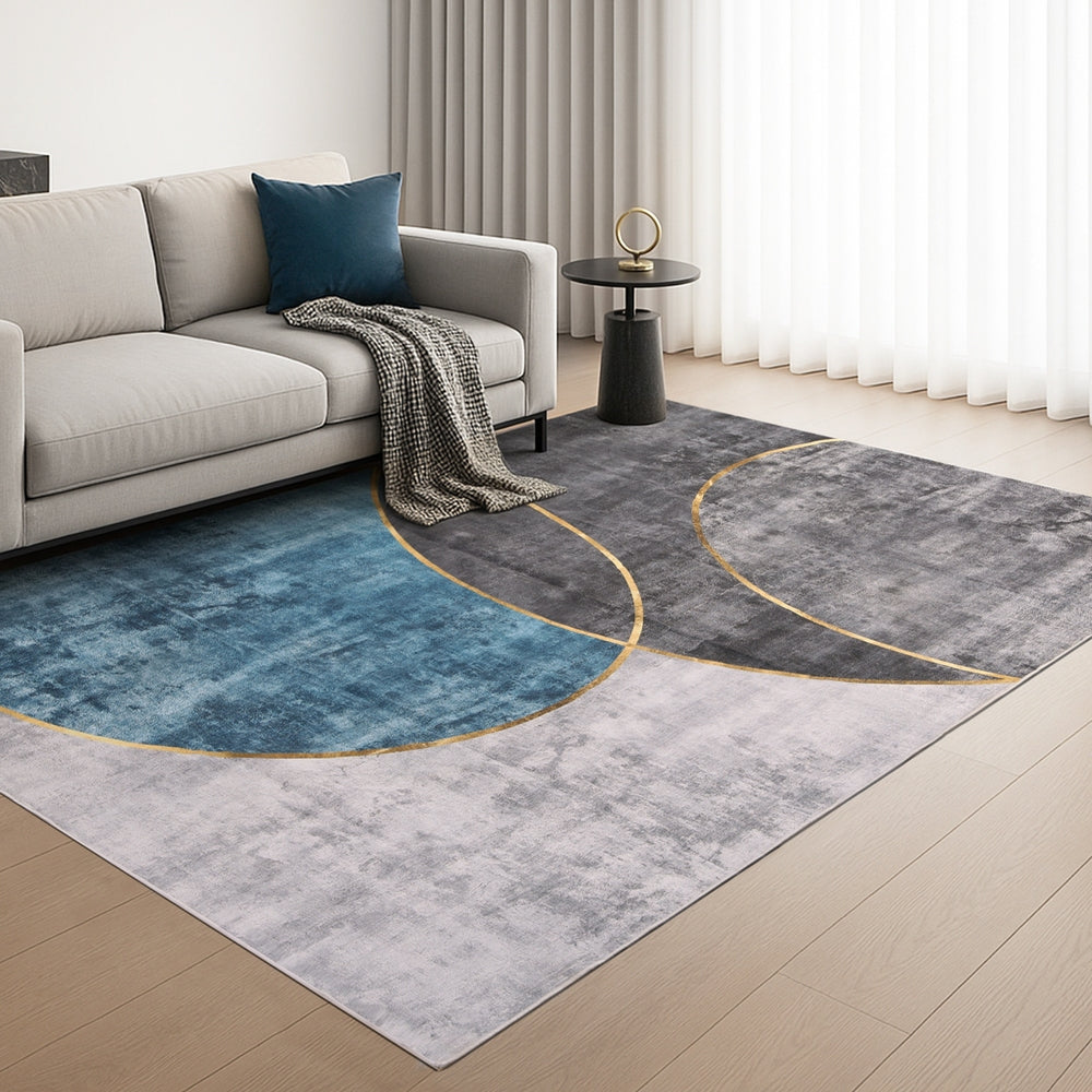 Floor Rugs: Artiss Washable Floor Rug 200X290cm Large Geometric Area Rug Modern Floor Carpet