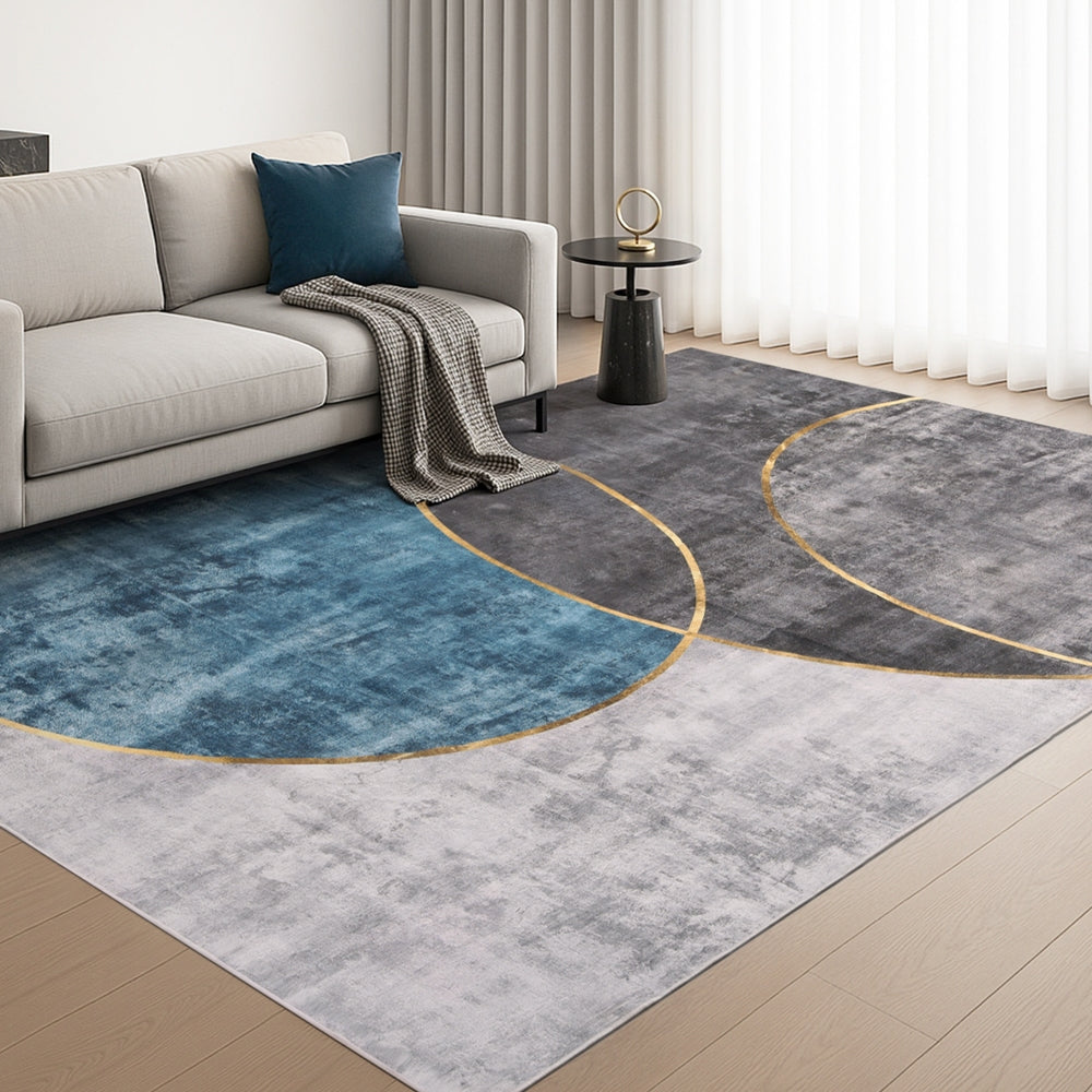 Floor Rugs: Artiss Washable Floor Rug 240X340cm Large Geometric Area Rug Modern Floor Carpet