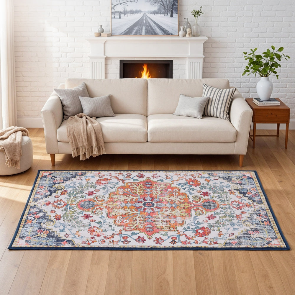 Floor Rugs: Artiss Floor Rug 120X170cm Large Washable Geometric Area Rug Modern Carpet Mat