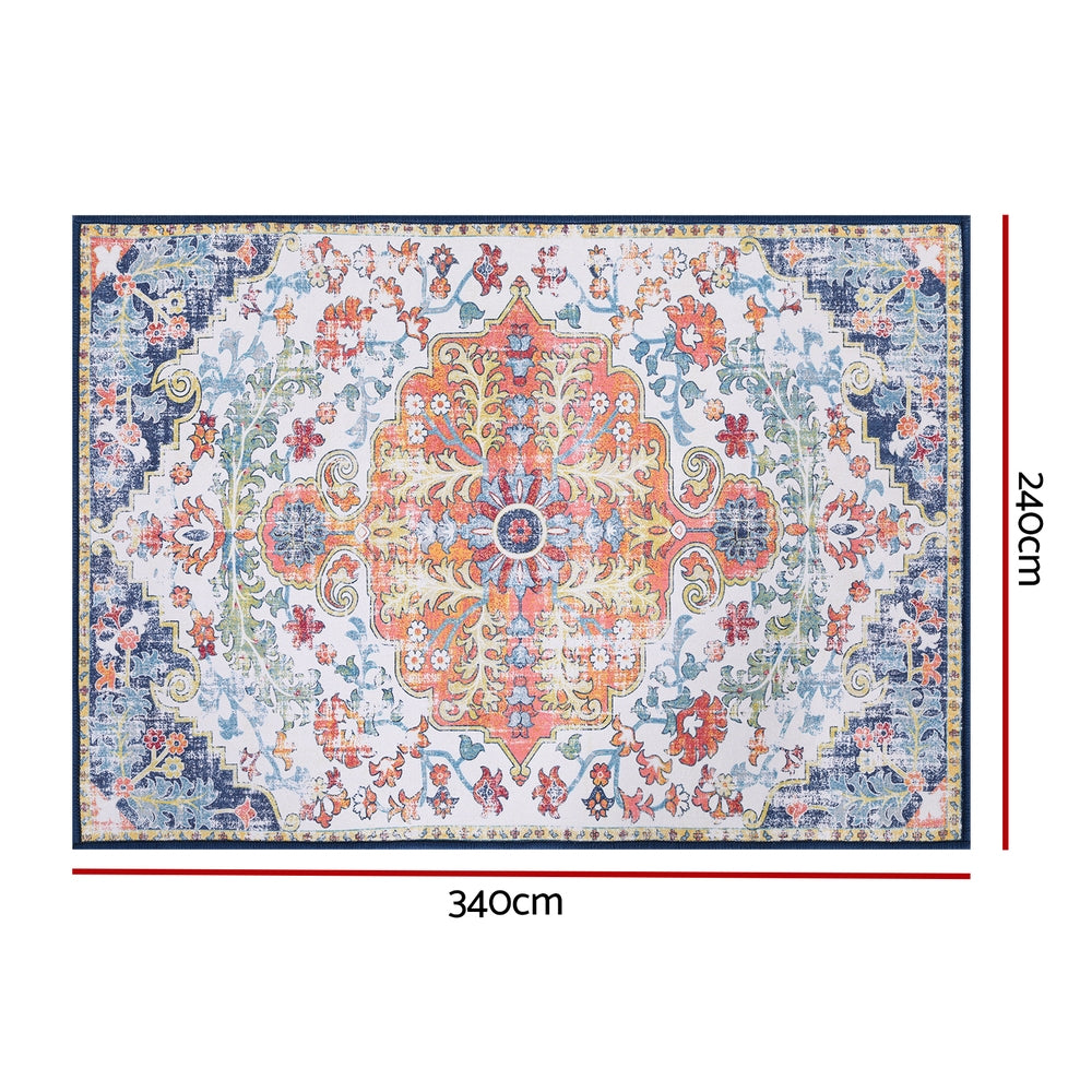 Floor Rugs: Artiss Floor Rug 240X340cm Large Washable Geometric Area Rug Modern Carpet Mat