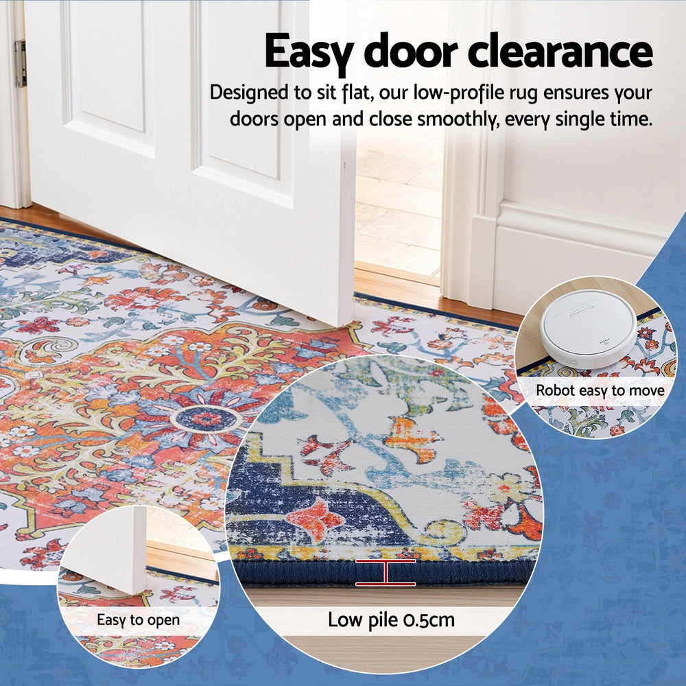 Floor Rugs: Artiss Floor Rug 240X340cm Large Washable Geometric Area Rug Modern Carpet Mat