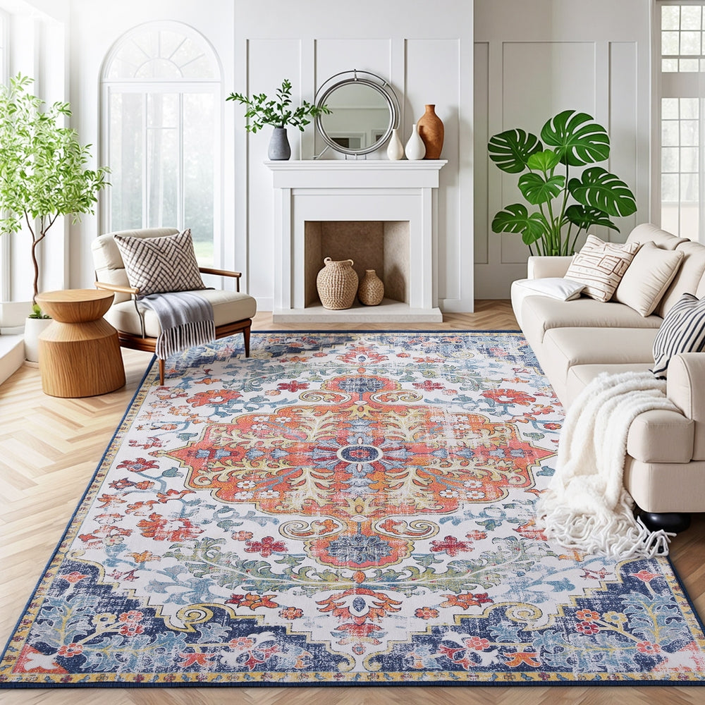 Floor Rugs: Artiss Floor Rug 240X340cm Large Washable Geometric Area Rug Modern Carpet Mat