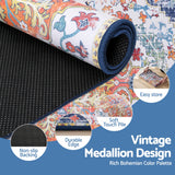 98765-Artiss Floor Rug 50X80 Doormat Carpet Short Pile Non-Slip Entryway Mat Bohemian