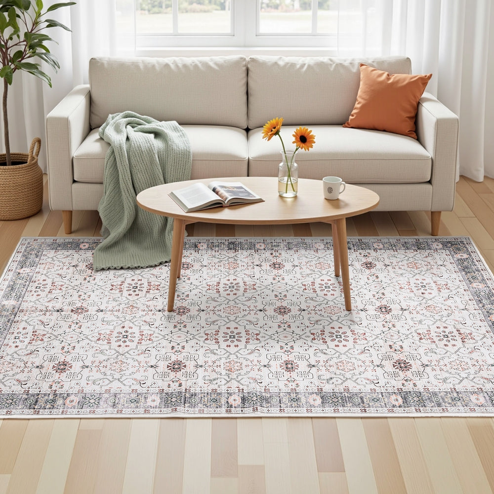 Floor Rugs: Artiss Washable Floor Rug 160X230cm Large Area Rug Modern Living Room Carpet