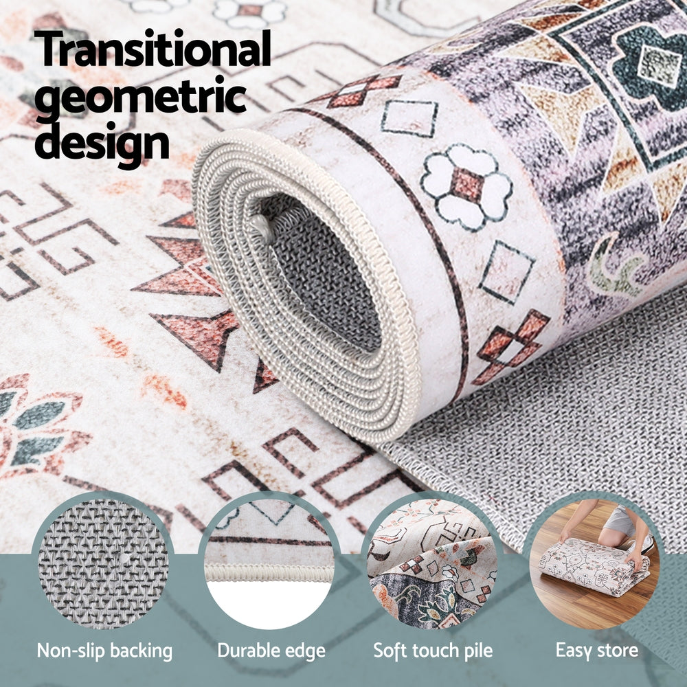 Floor Rugs: Artiss Washable Floor Rug 240X340cm Large Area Rug Modern Living Room Carpet