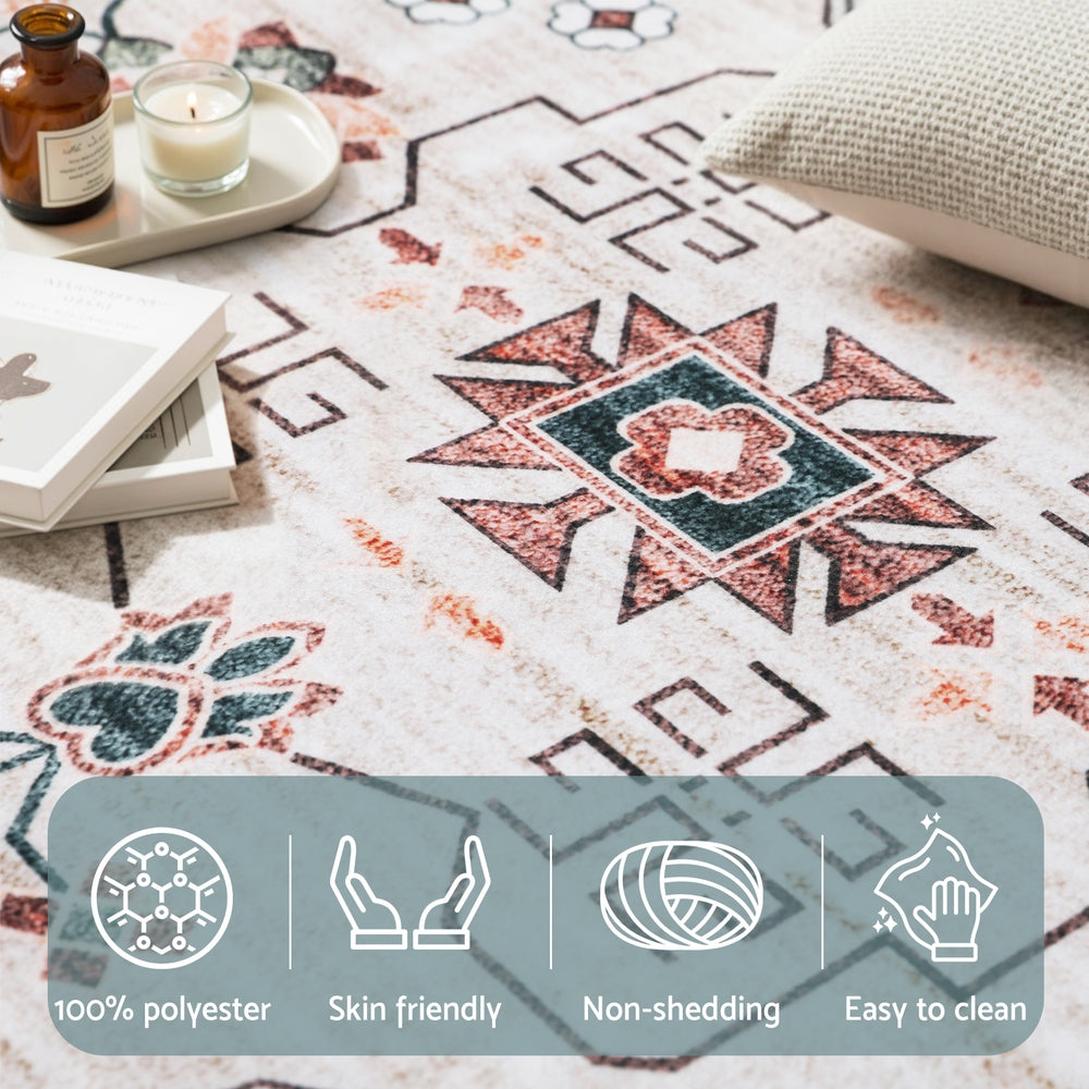 Floor Rugs: Artiss Washable Floor Rug 240X340cm Large Area Rug Modern Living Room Carpet