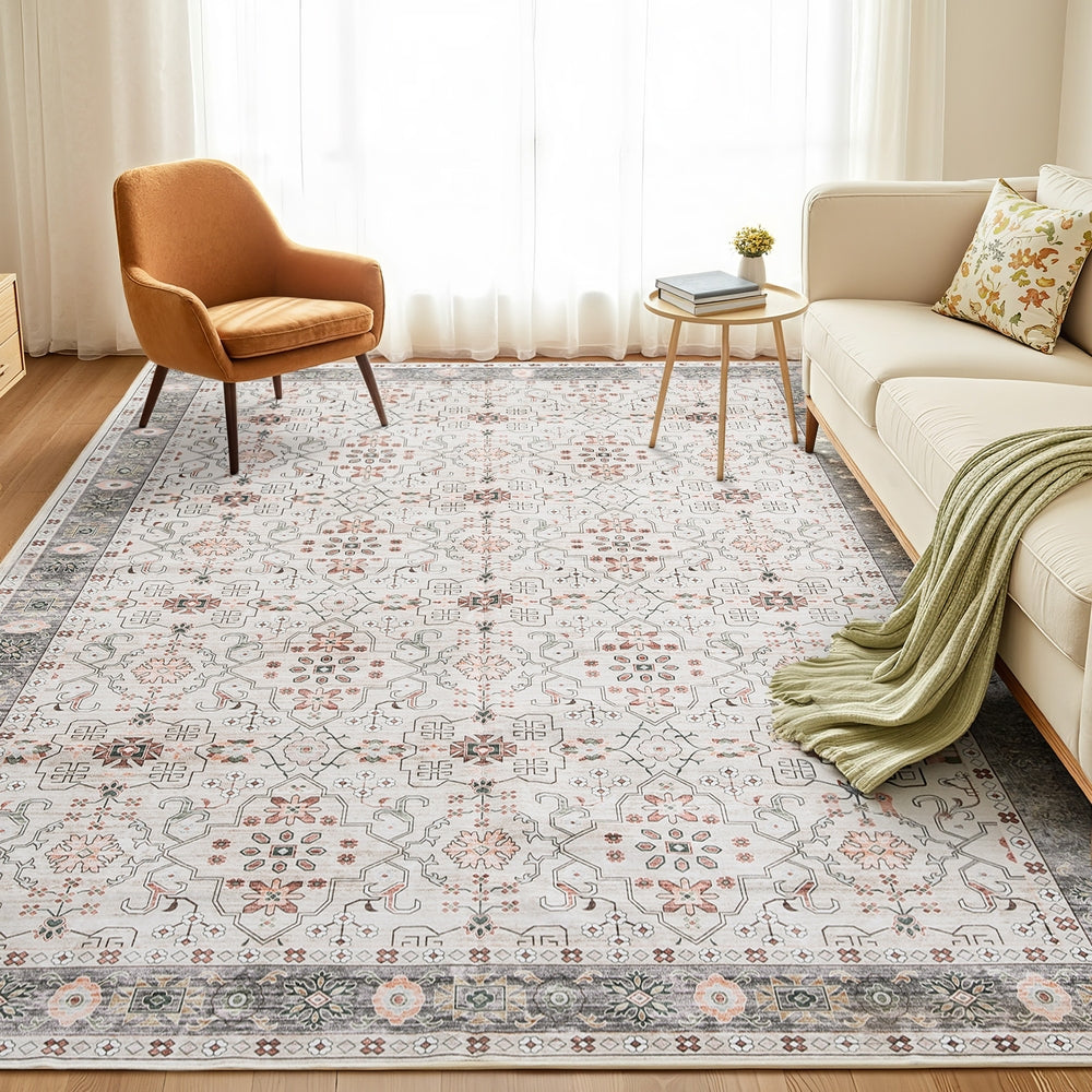 Floor Rugs: Artiss Washable Floor Rug 240X340cm Large Area Rug Modern Living Room Carpet