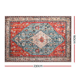 98765-Artiss Floor Rug 160X230cm Large Washable Area Rug Modern Living Room Carpet Mat