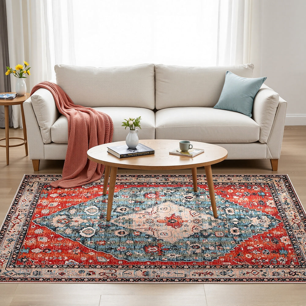 Floor Rugs: Artiss Floor Rug 160X230cm Large Washable Area Rug Modern Living Room Carpet Mat