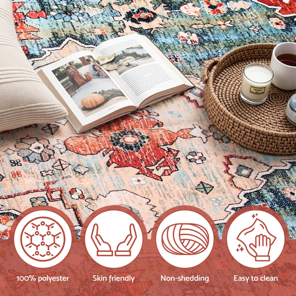 Floor Rugs: Artiss Floor Rug 200X290cm Large Washable Area Rug Modern Living Room Carpet Mat