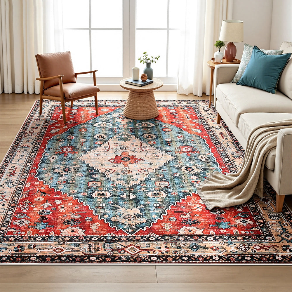 Floor Rugs: Artiss Floor Rug 200X290cm Large Washable Area Rug Modern Living Room Carpet Mat