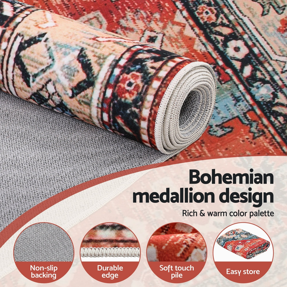 Floor Rugs: Artiss Floor Rug 240X340cm Large Washable Area Rug Modern Living Room Carpet Mat