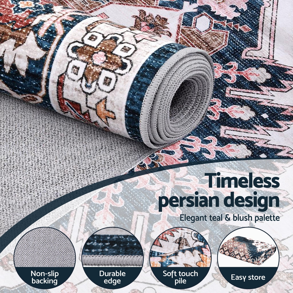 Floor Rugs: Artiss Floor Rug 160X230cm Large Washable Persian Area Rug Living Room Carpet