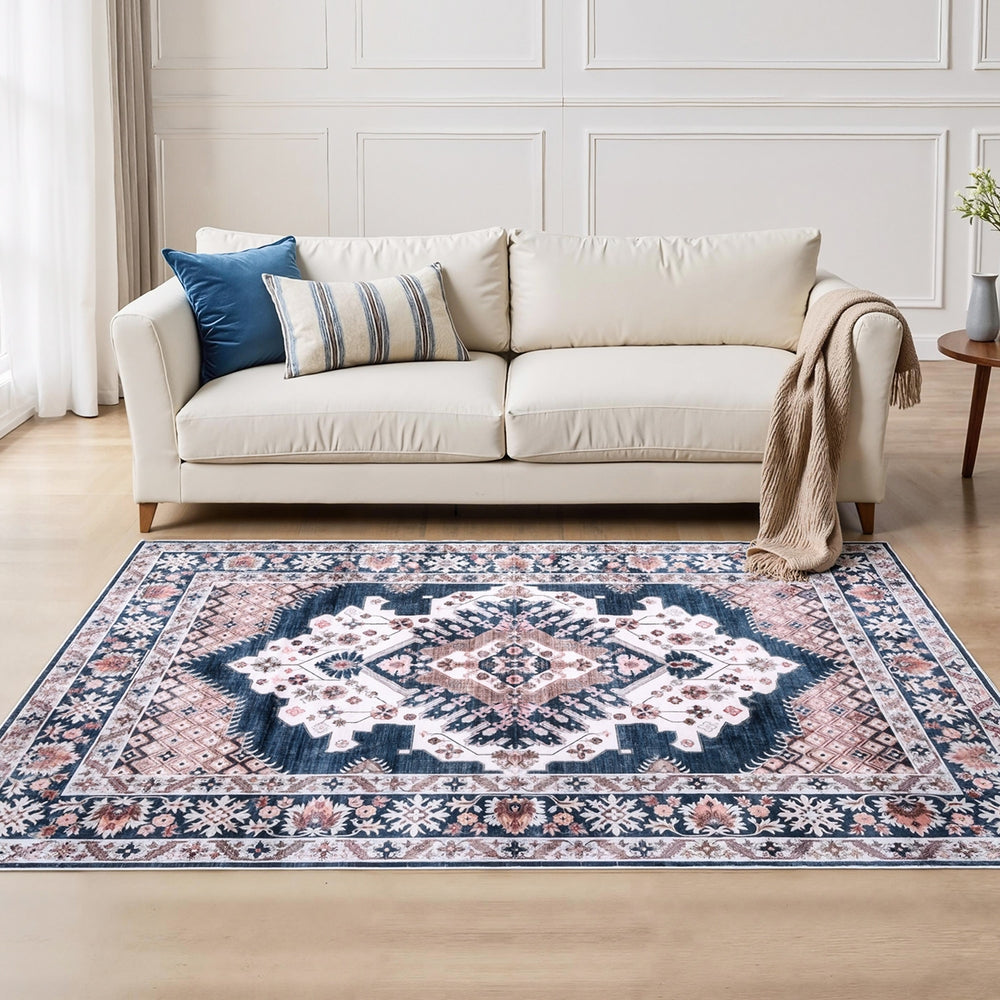 Floor Rugs: Artiss Floor Rug 160X230cm Large Washable Persian Area Rug Living Room Carpet