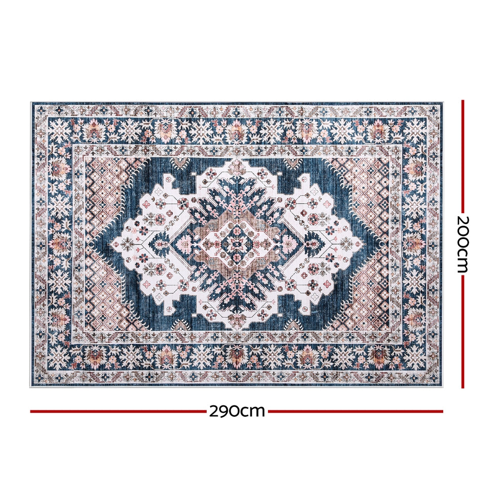 Floor Rugs: Artiss Floor Rug 200X290cm Large Washable Persian Area Rug Living Room Carpet
