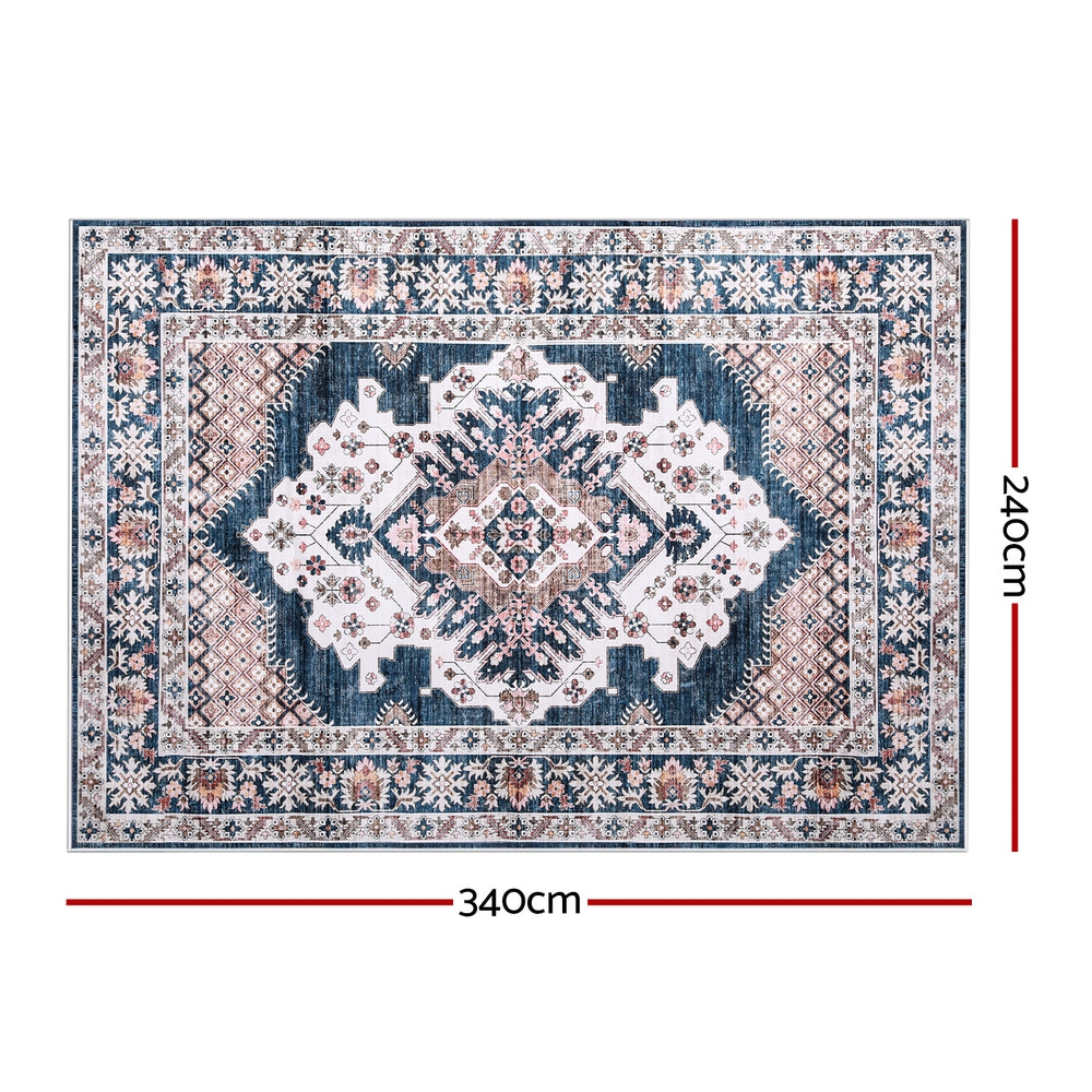 Floor Rugs: Artiss Floor Rug 240x340cm Large Washable Persian Area Rug Living Room Carpet