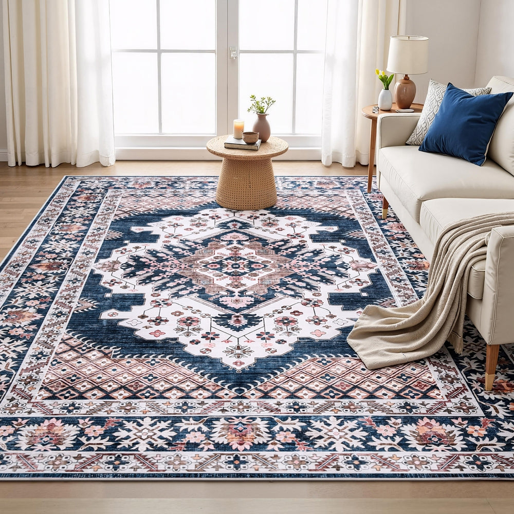 Floor Rugs: Artiss Floor Rug 240x340cm Large Washable Persian Area Rug Living Room Carpet