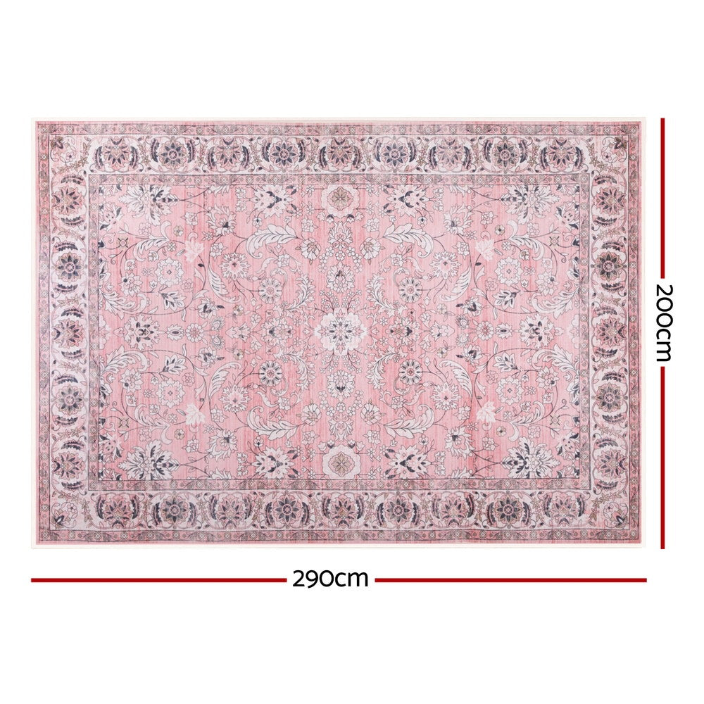 Floor Rugs: Artiss Floor Rug 200X290cm Large Washable Area Rug Vintage Living Room Carpet