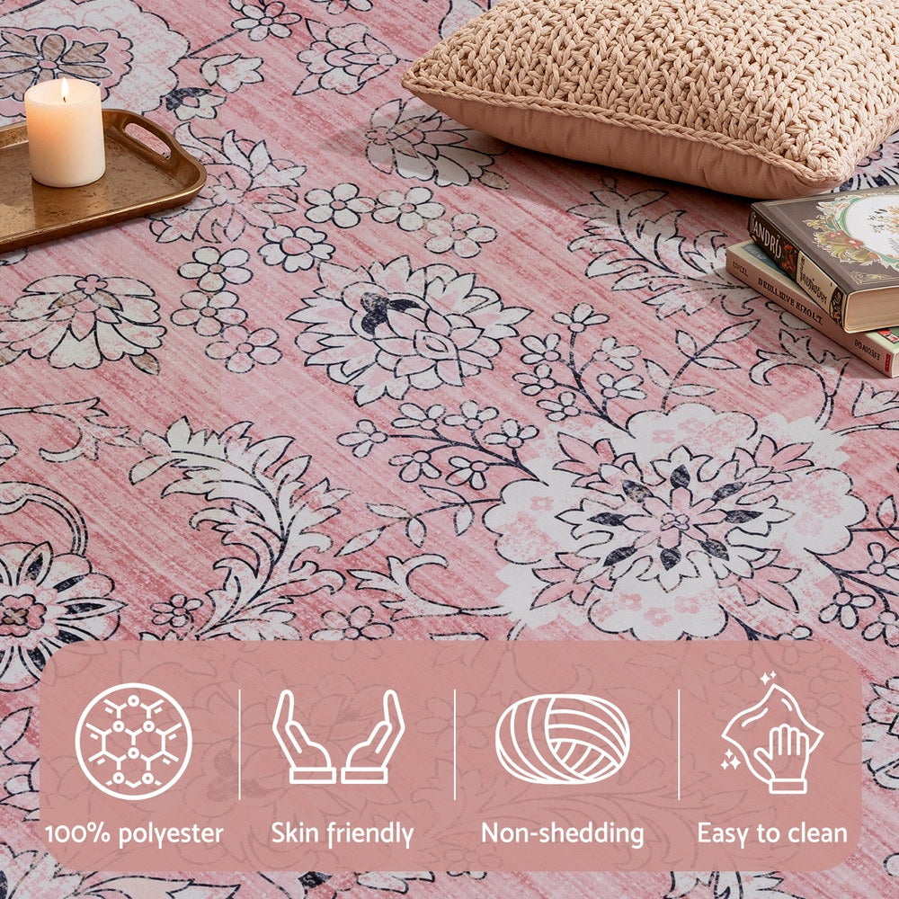 Floor Rugs: Artiss Floor Rug 200X290cm Large Washable Area Rug Vintage Living Room Carpet
