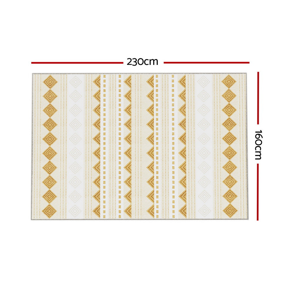 Floor Rugs: Artiss Rug 160x230cm Area Rug Washable Mat Large Carpet Soft Short Pile Ella