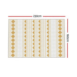 98765-Artiss Rug 160x230cm Area Rug Washable Mat Large Carpet Soft Short Pile Ella