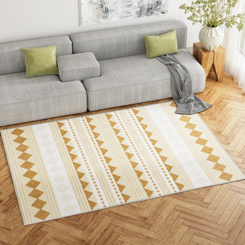 Floor Rugs: Artiss Rug 160x230cm Area Rug Washable Mat Large Carpet Soft Short Pile Ella