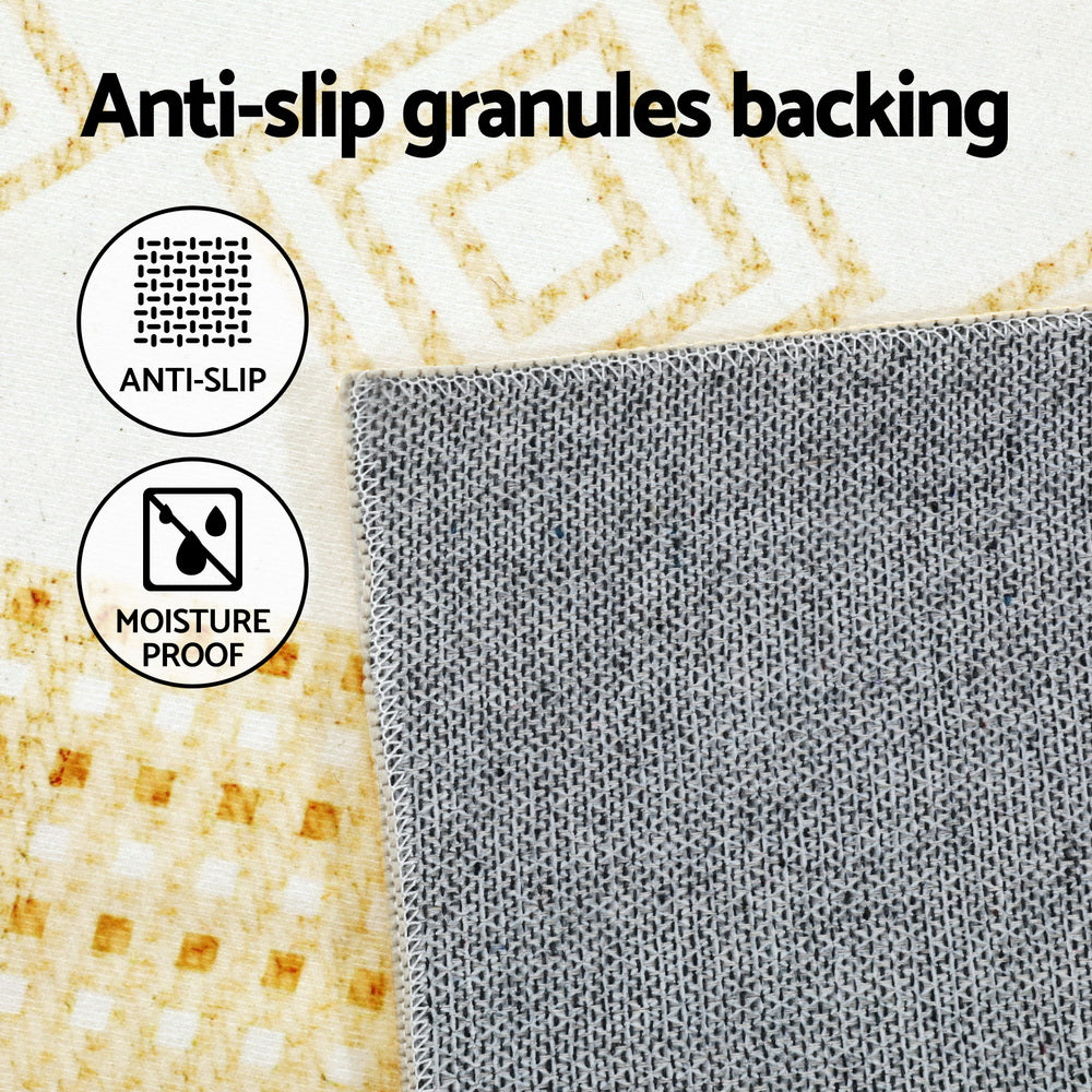 Floor Rugs: Artiss Rug 200x290cm Area Rug Washable Mat Large Carpet Soft Short Pile Ella