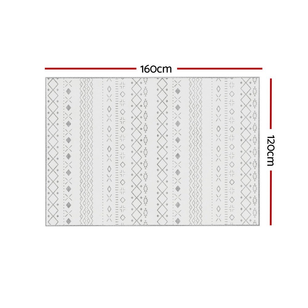 Floor Rugs: Artiss Rug 120x160cm Area Rug Washable Mat Large Carpet Soft Short Pile Una