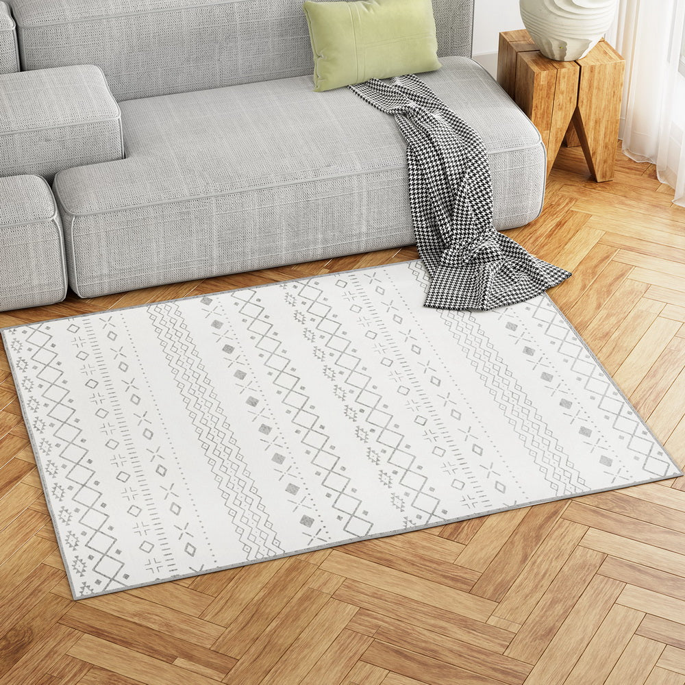 Floor Rugs: Artiss Rug 120x160cm Area Rug Washable Mat Large Carpet Soft Short Pile Una