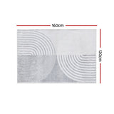 98765-Artiss Rug 120x160cm Area Rug Washable Mat Large Carpet Faux Rabbit Fur Cyril