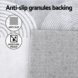 98765-Artiss Rug 120x160cm Area Rug Washable Mat Large Carpet Faux Rabbit Fur Cyril