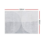 Floor Rugs: Artiss Rug 160x230cm Area Rug Washable Mat Large Carpet Faux Rabbit Fur Cyril