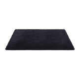 Floor Rugs: Artiss Floor Rug 140x200cm Plush Area Shaggy Rug Living Room Bedroom Carpet Black