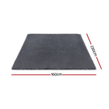 Floor Rugs: Artiss Floor Rug 160x230cm Plush Area Shaggy Rug Living Room Bedroom Carpet Grey