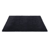 Floor Rugs: Artiss Floor Rug 200x230cm Plush Area Shaggy Rug Living Room Bedroom Carpet Black