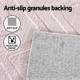 Floor Rugs: Artiss Rug 200x290cm Area Rug Washable Mat Large Carpet Microfiber Ripple