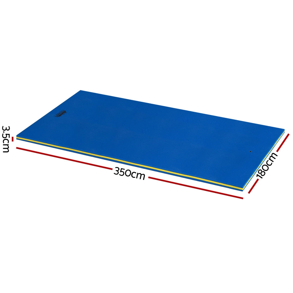 Pool Toys & Inflatables: Weisshorn Floating Water Mat 3.5x1.8m Foam Pad Swimming Pool Platform Blue
