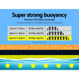 Weisshorn Floating Water Mat 5.5x1.8m Foam Pad Swimming Pool Island Platform