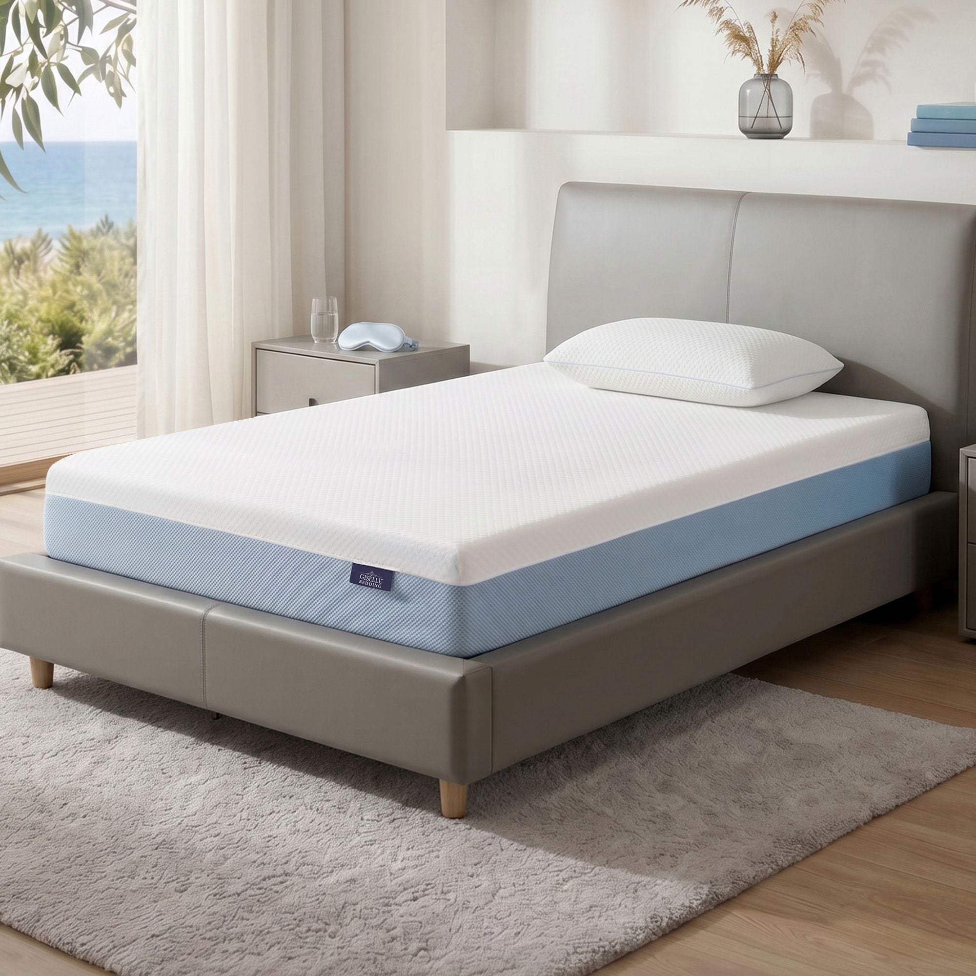 Giselle 22cm Cooling Gel Memory Foam Mattress Single Medium Firm