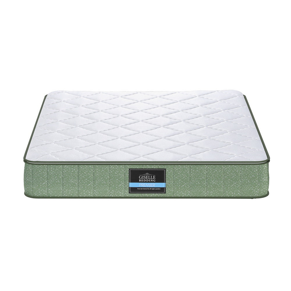 Queen Mattress: Giselle 25cm Memory Foam Mattress Dual Layer Zipper Cover Cool Charcoal Foam Mattresses Queen