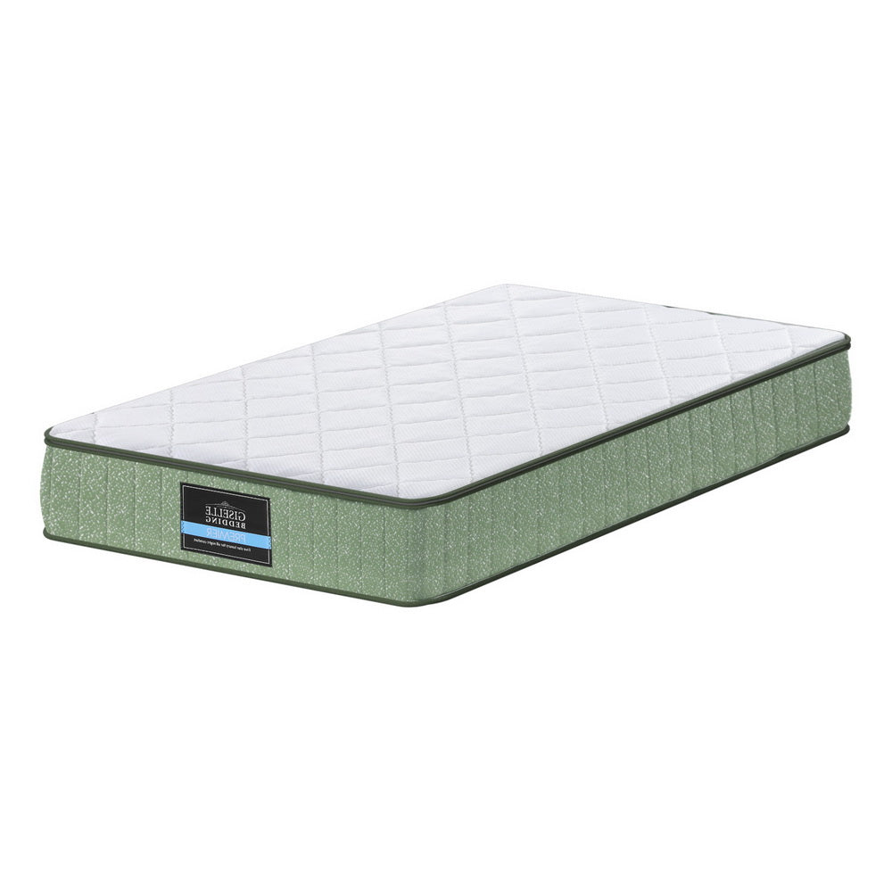 Single Mattress: Giselle 25cm Memory Foam Mattress Dual Layer Zipper Cover Cool Charcoal Foam Mattresses Single