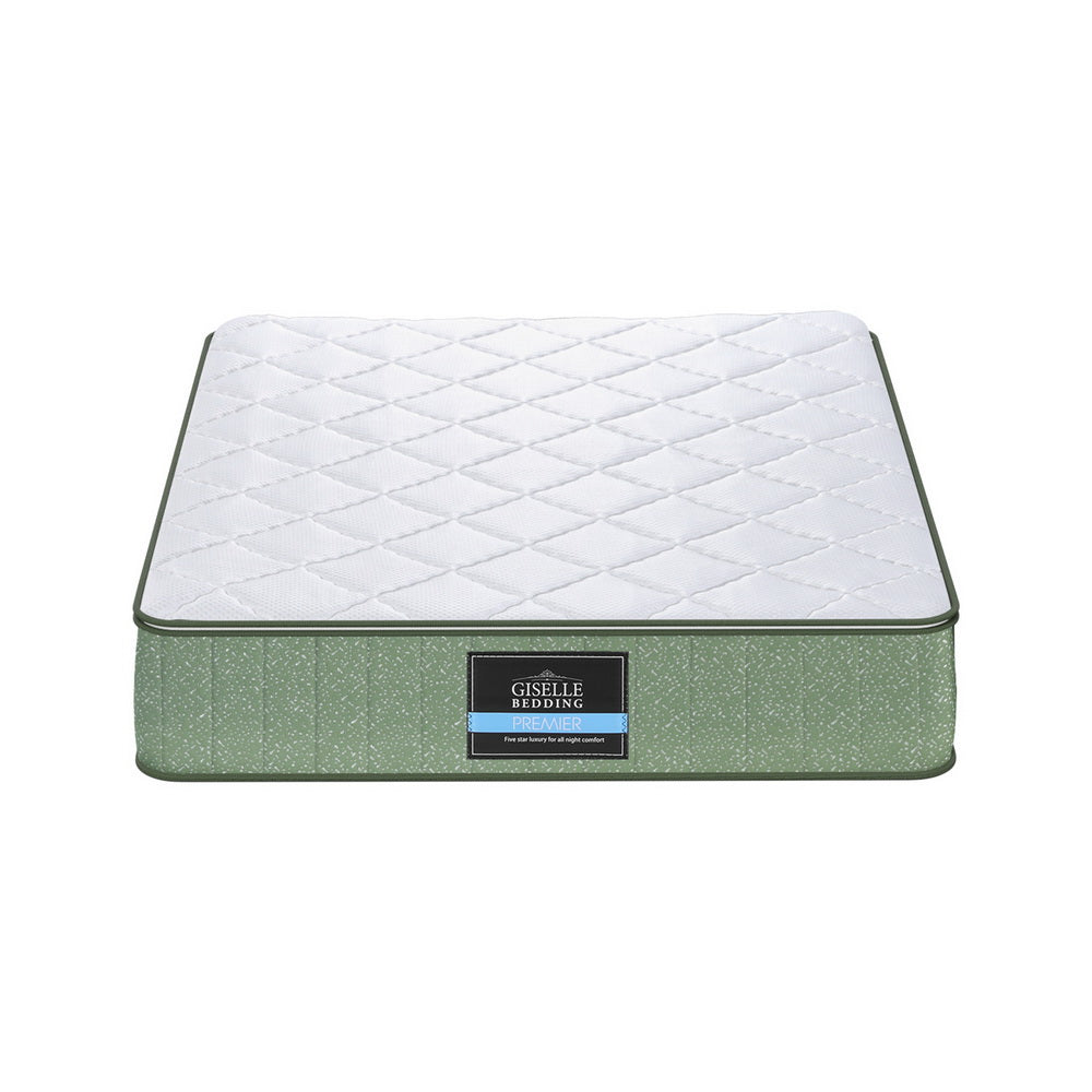 Single Mattress: Giselle 25cm Memory Foam Mattress Dual Layer Zipper Cover Cool Charcoal Foam Mattresses Single