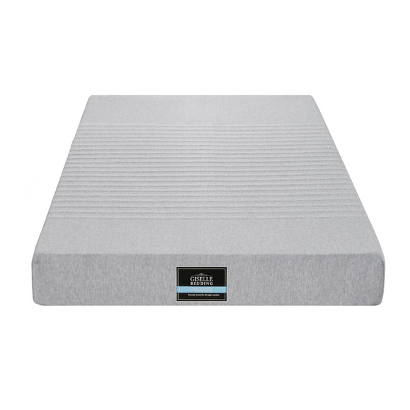 Giselle Bedding Cool Gel Memory Foam Mattress Charcoal 7-Zone Washable Bamboo Cover 15cm King Single