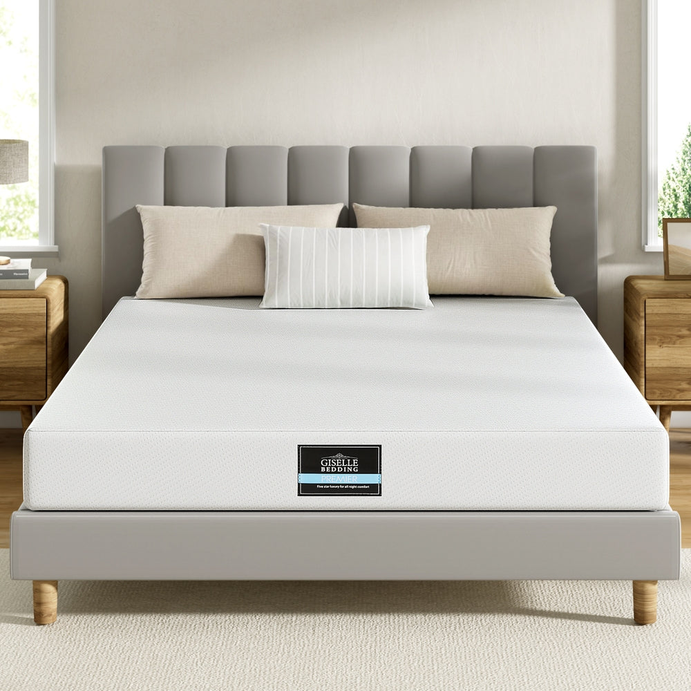 King Size Mattress: Giselle 20cm Memory Foam Mattress Green Tea King