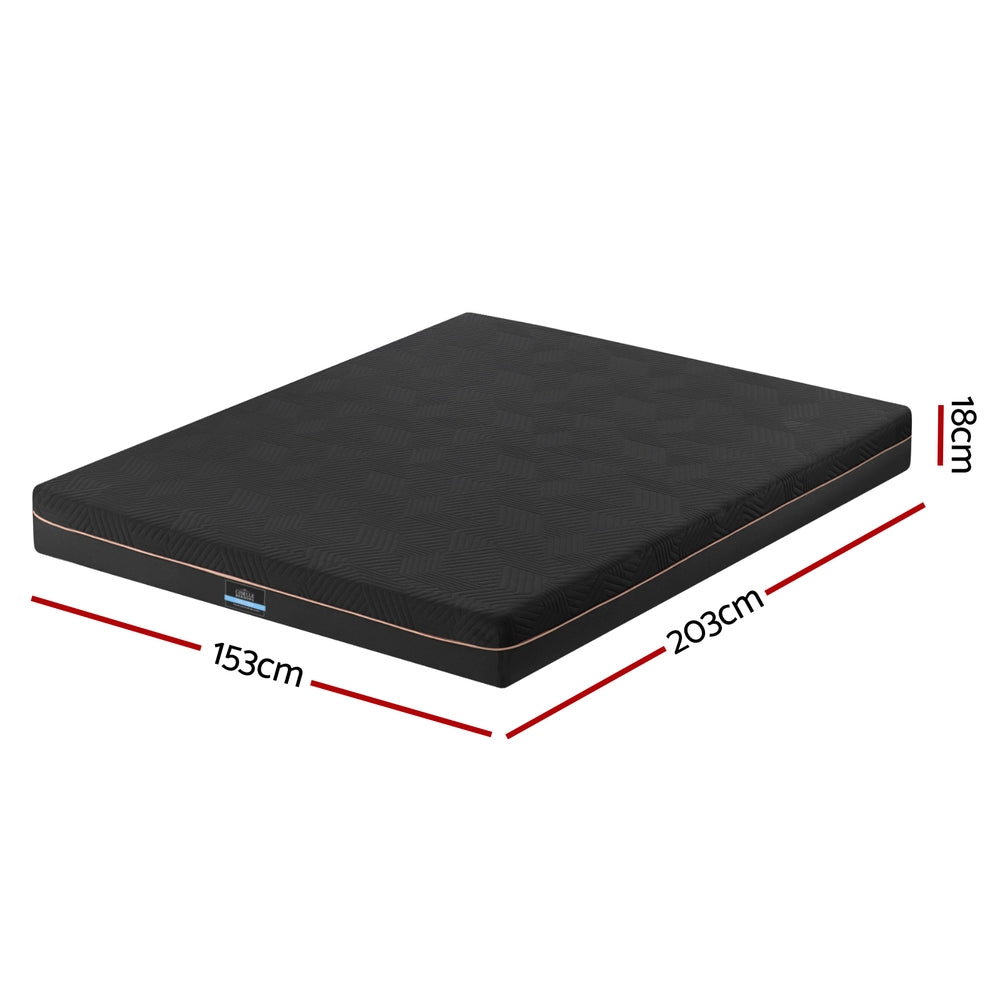 Queen Mattress: Giselle 18cm Memory Foam Mattress Green Tea Foam Cool Gel Foam Mattresses Queen