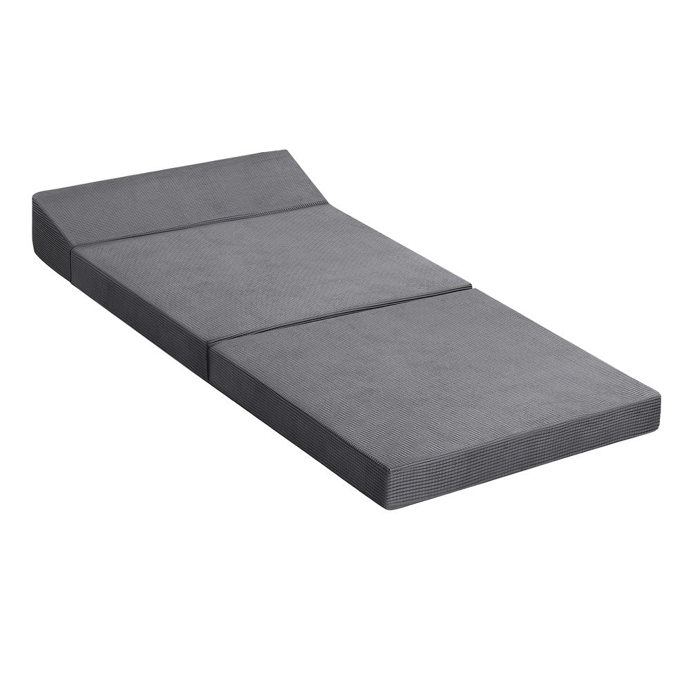 Single Mattress: Giselle Foldable Mattress Folding Sofa Bed Trifold Sleeping Camping Cushion Mat