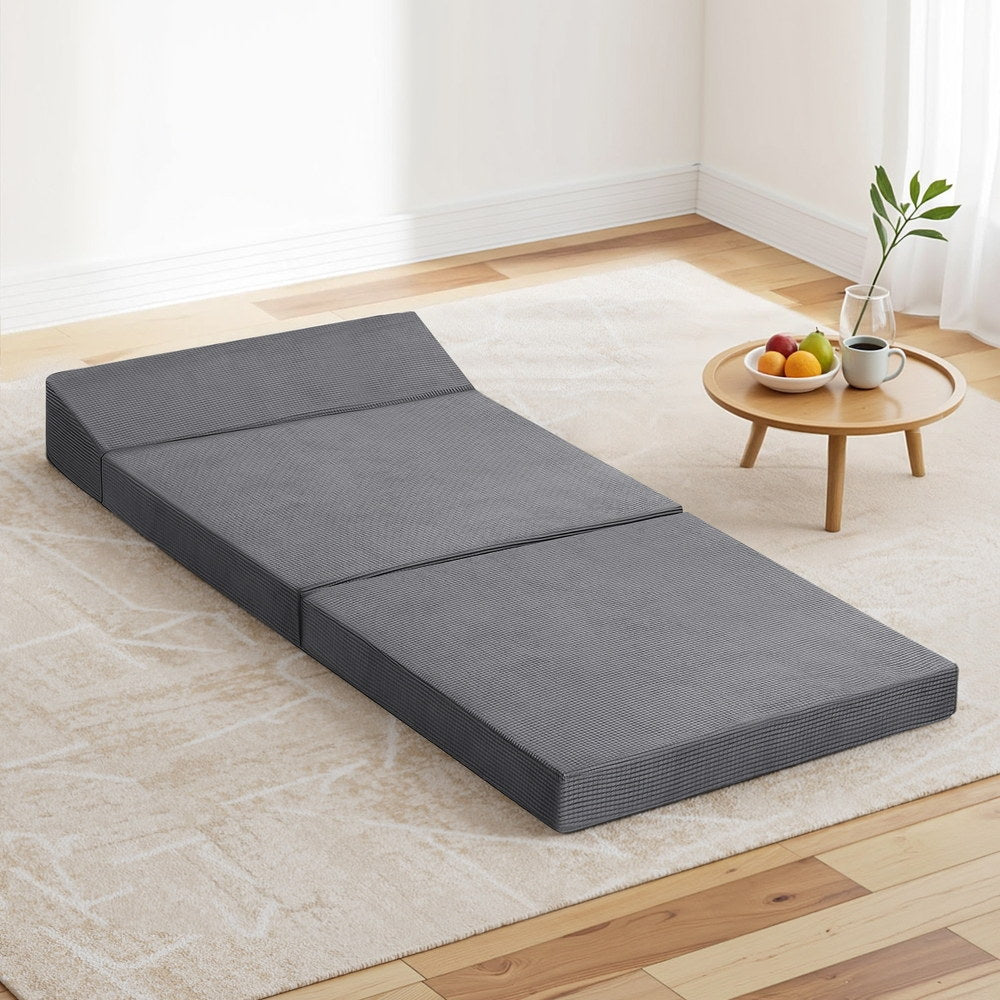 Single Mattress: Giselle Foldable Mattress Folding Sofa Bed Trifold Sleeping Camping Cushion Mat
